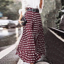 Load image into Gallery viewer, Women Vintage High Waist Polka Dot Skirts Summer Bohemian Long Skirts Casual Beach Party Vestido Faldas Saia Femme Jupe 7

