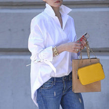 Load image into Gallery viewer, Spring Long Sleeve tops Women Casual shirt top Lapel Shirt 2020
